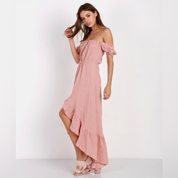 Auguste the Label Willow Day Dress High Low in Blush color Sz XS - Picture 12 of 14